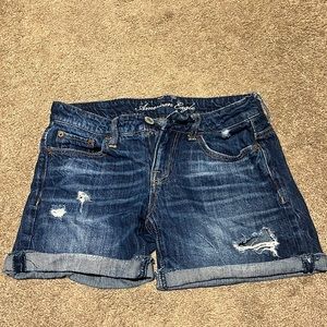 Used American eagle jean shorts. Dark jean colour in great condition.